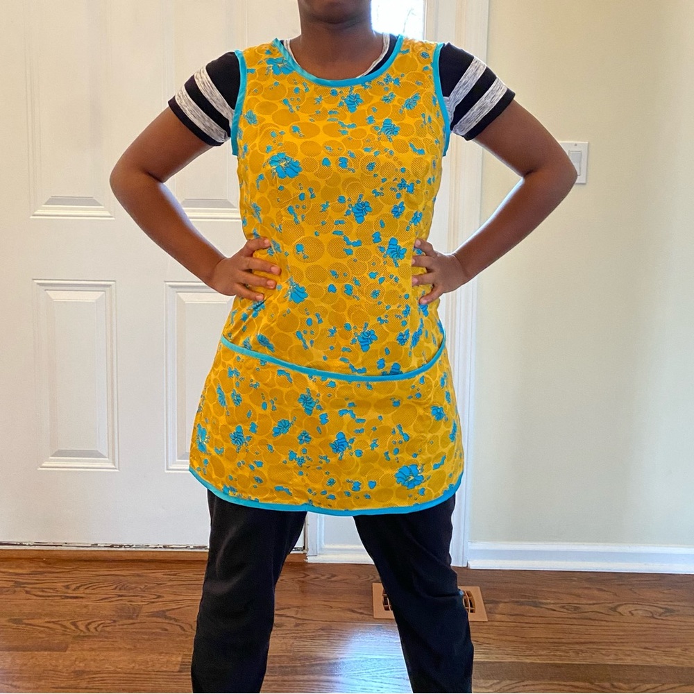 African Print Dress Apron‼️Hand Made. Ships from Michigan. Kitchen Linens